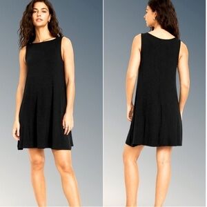 NWTS🍒GAP OLD NAVY XL🍒BLACK JACK STRAIGHT SLEEVELESS FIT & FLARE BOATNECK DRESS